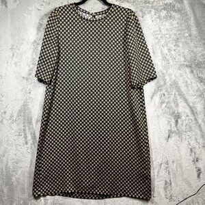 Marella by MaxMara Dress Womens Large Geometric Floral Short Sleeve